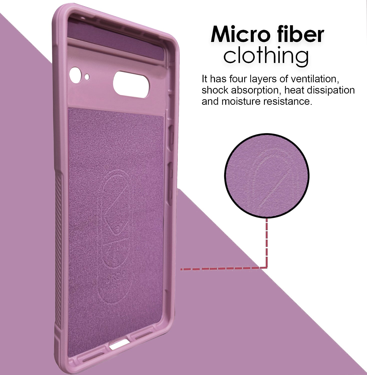 Liquid Silicone Stripes | with Camera Protection | with Inner Fabric | Anti Slip Grip | Air Bag Case Back Cover Case for Google