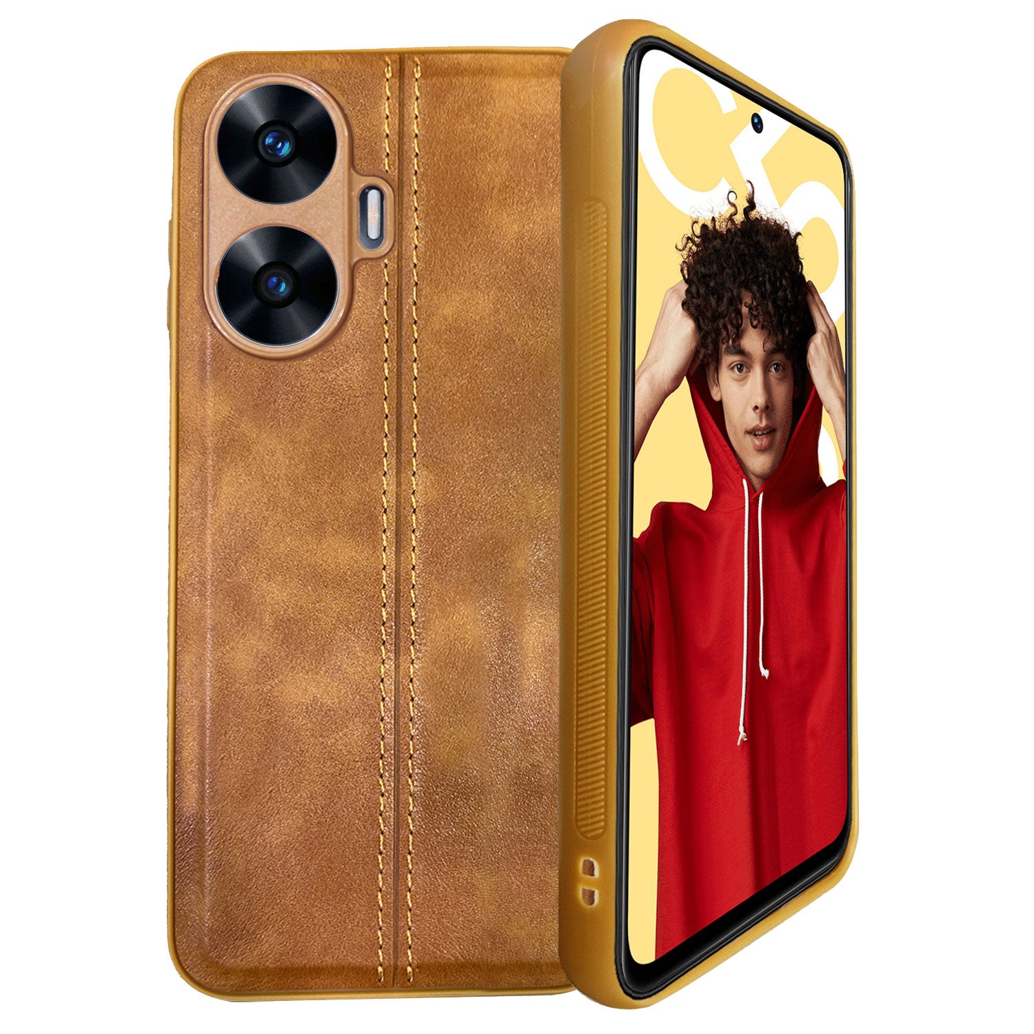 Thread Back Cover Case For Realme | Drop Protection | Raised Camera Edges