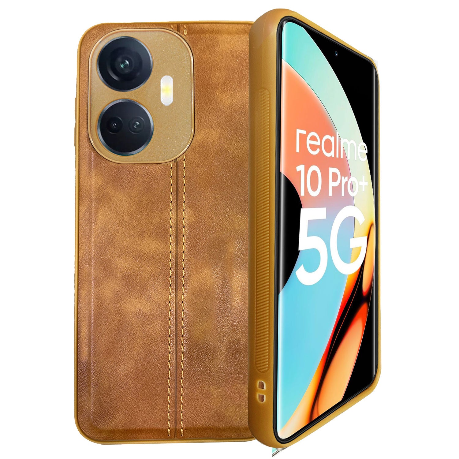 Thread Back Cover Case For Realme | Drop Protection | Raised Camera Edges