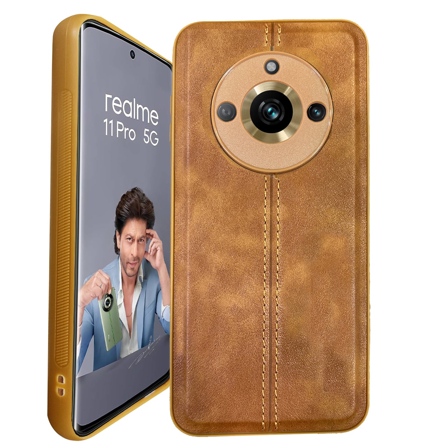 Thread Back Cover Case For Realme | Drop Protection | Raised Camera Edges