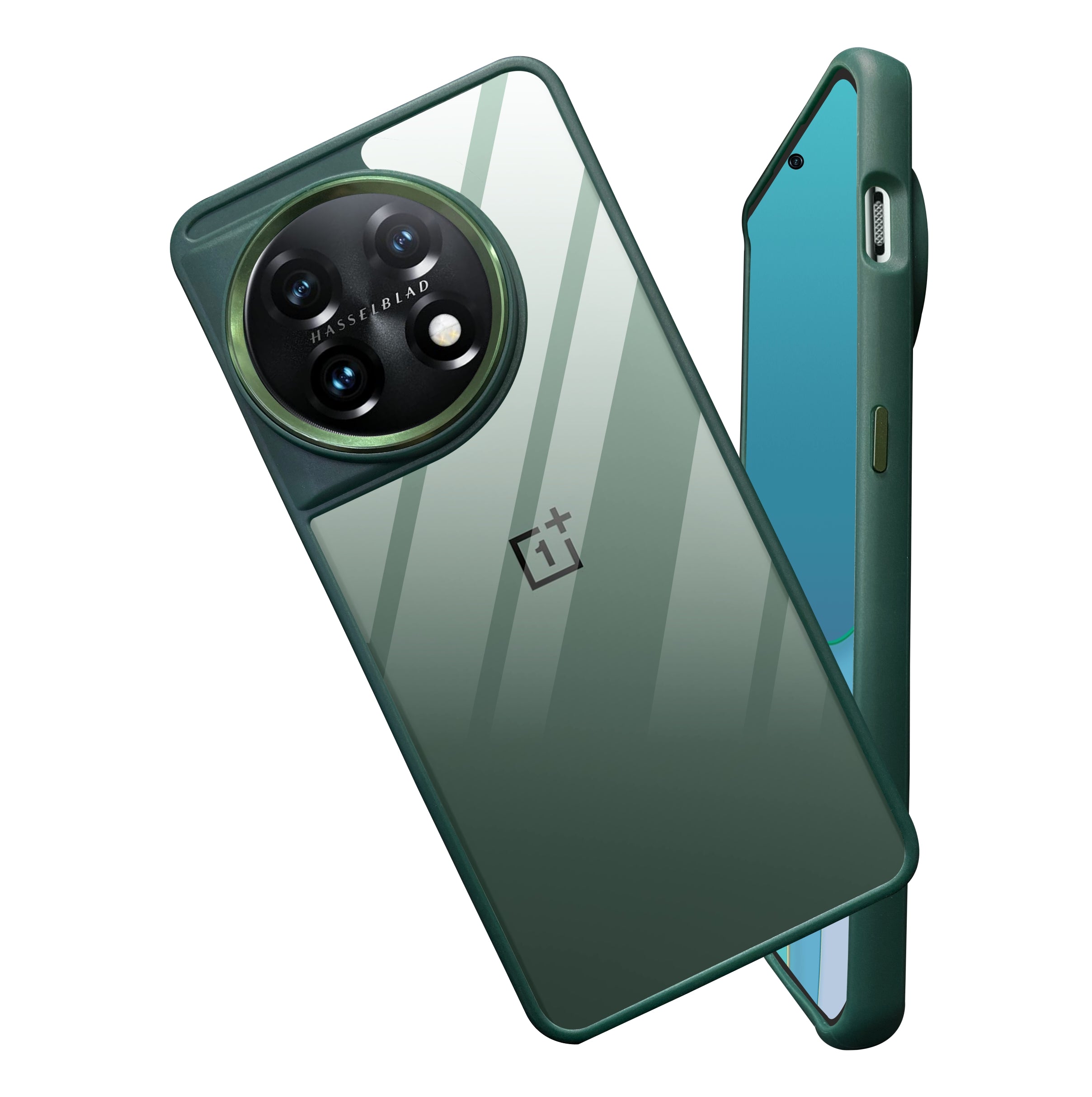 Drop Protection Transparent Case With Metal Ring Oneplus