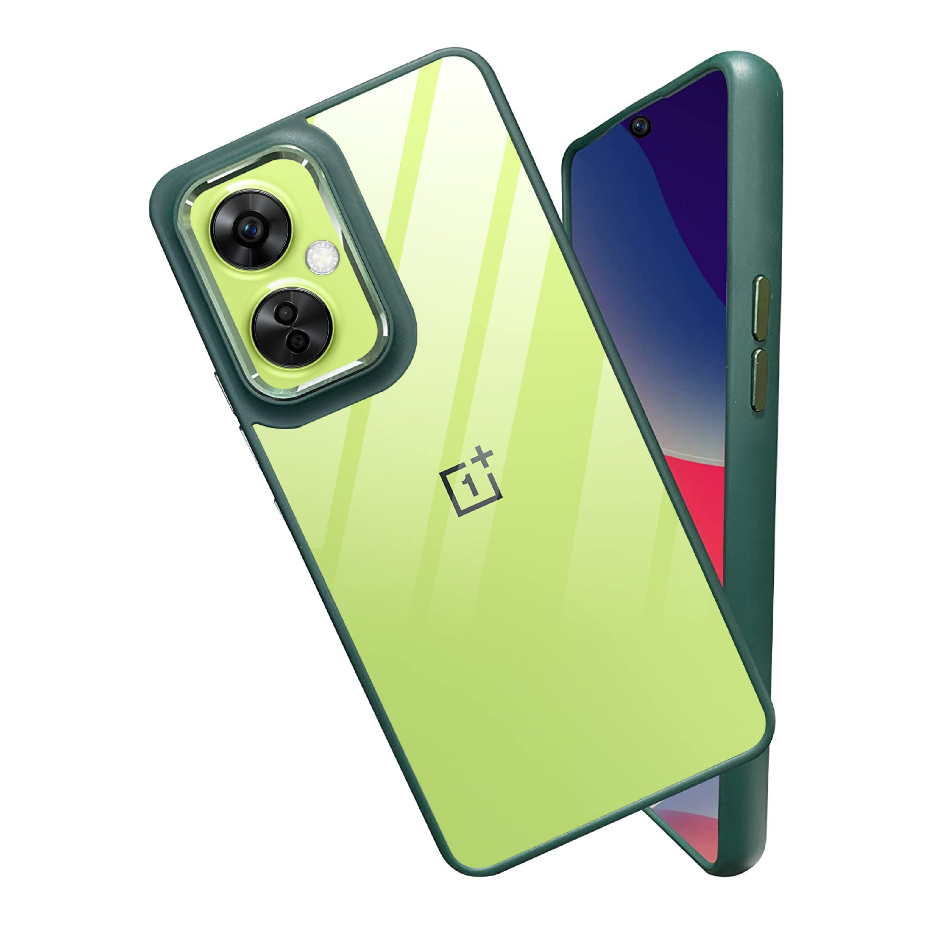 Drop Protection Transparent Case With Metal Ring Oneplus