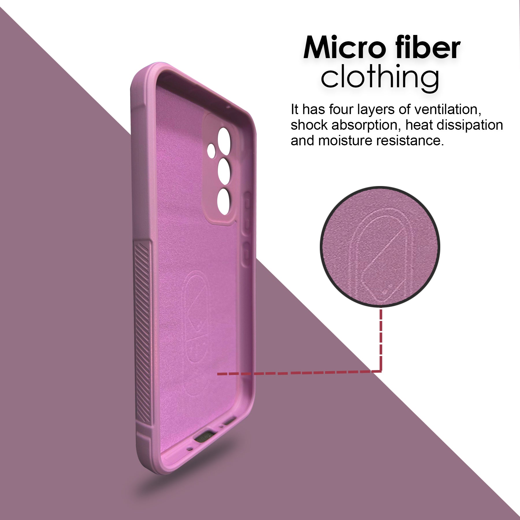 Liquid Silicone Stripes | with Camera Protection | with Inner Fabric | Anti Slip Grip | Air Bag Case Back Cover Case for Samsung