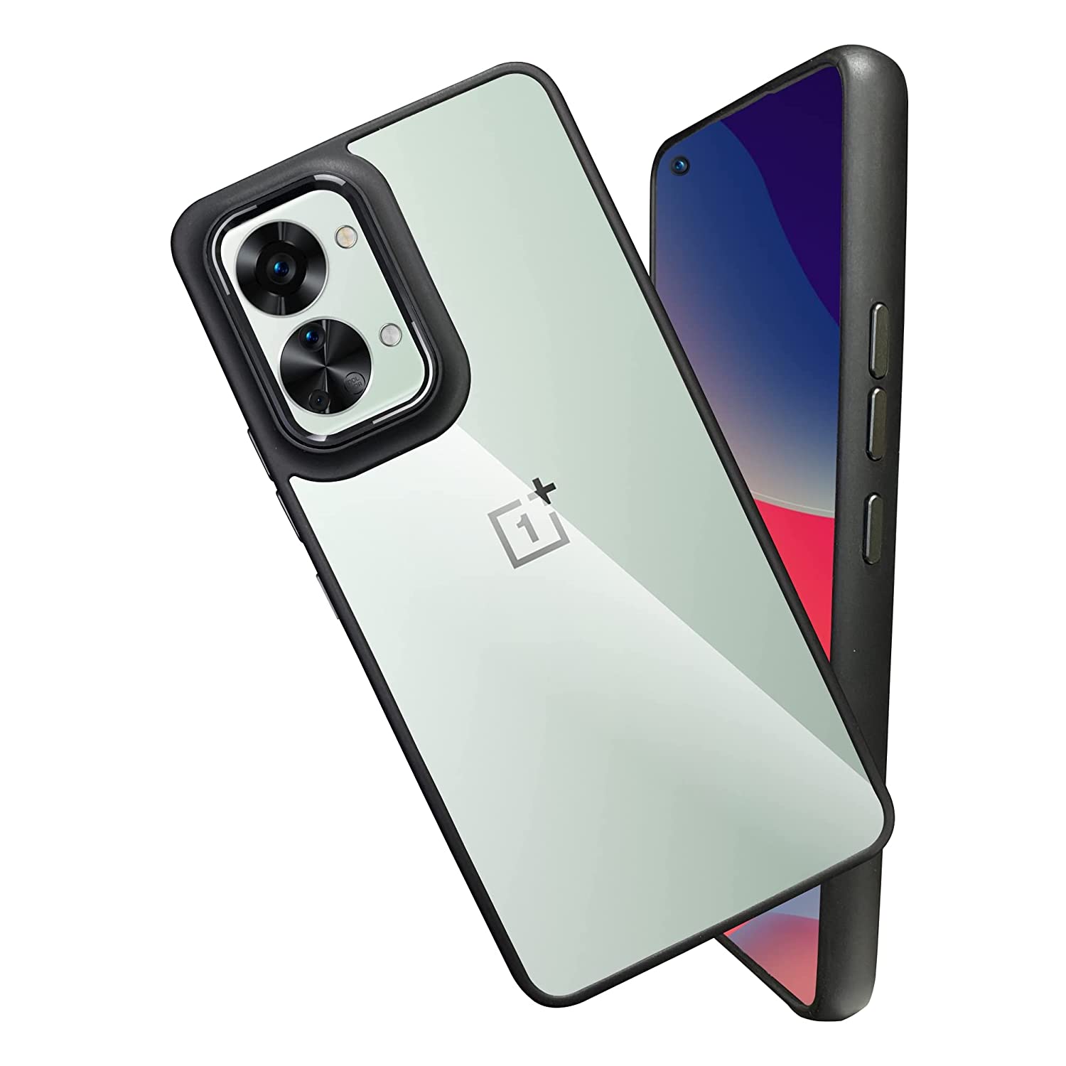 Drop Protection Transparent Case With Metal Ring Oneplus