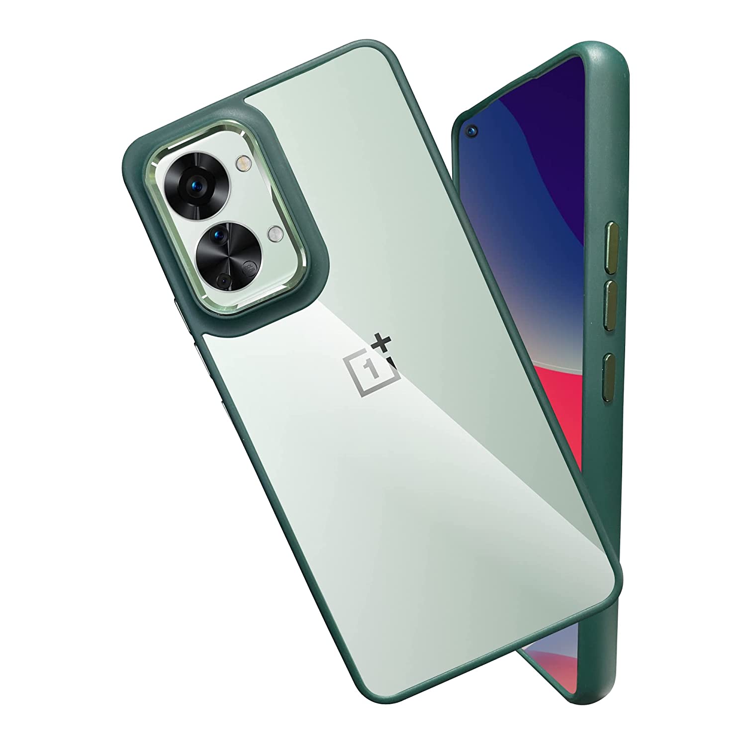 Drop Protection Transparent Case With Metal Ring Oneplus