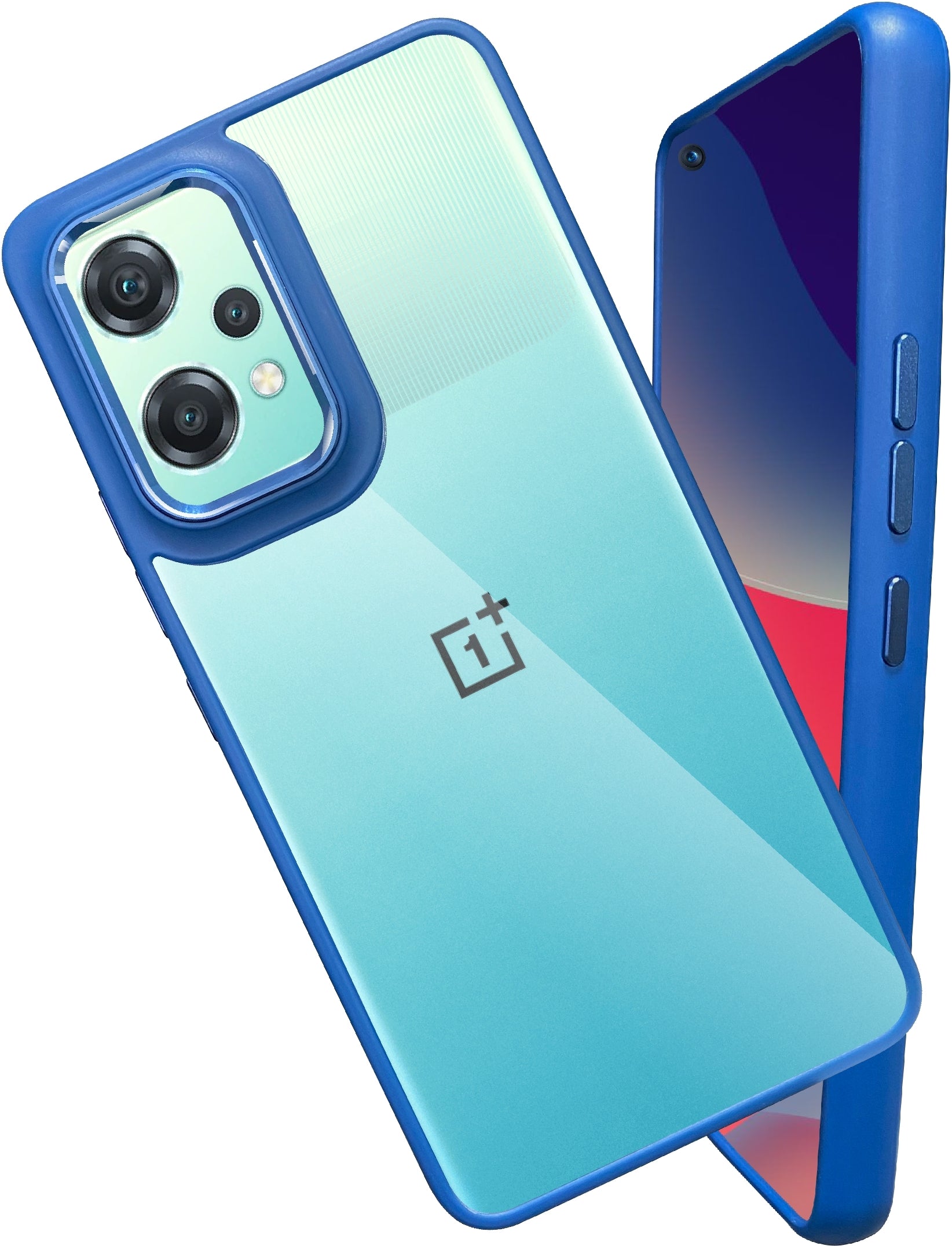 Drop Protection Transparent Case With Metal Ring Oneplus